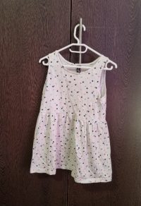 Dress, sleeveless, stained-play clothes
