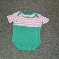 Short sleeved vest- Pip Squeak brand – excellent condition (green, pink & white)