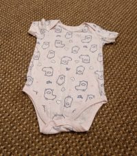 Short sleeved vest (Pale pink with Llamas and hearts) Woolworths