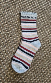 Girls socks (shoe size approx 9-12) new with tag (Identity)